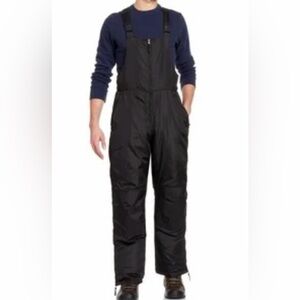 NWT Cherokee Snow Bib Ski‎ Snow Pants Black Men's Size 16/18